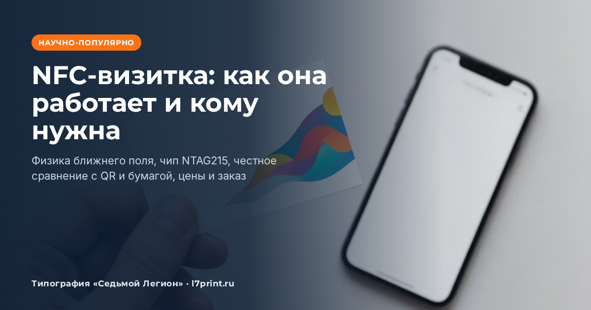 NFC-визитка: как работает, кому полезна и сколько стоит