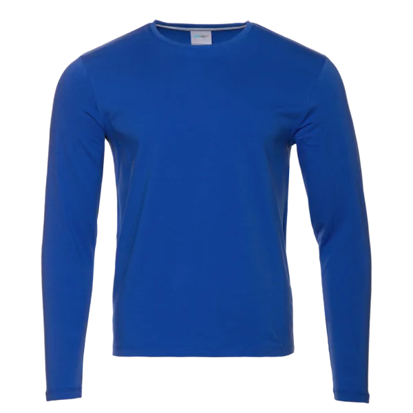 Лонгслив STAN хлопок/эластан 180, 35, Синий
