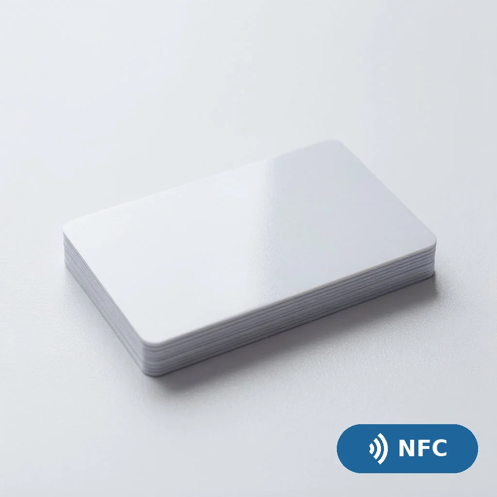 NFC-карта NTAG215, белый пластик 85,5×54 мм