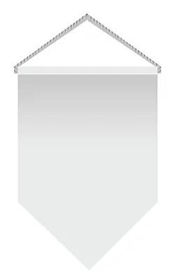 Вымпел пятиугольный 15×21 см, двусторонний