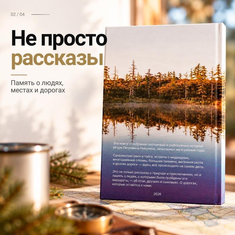 Книга воспоминаний об охоте и тайге в твердом переплете — фото 2