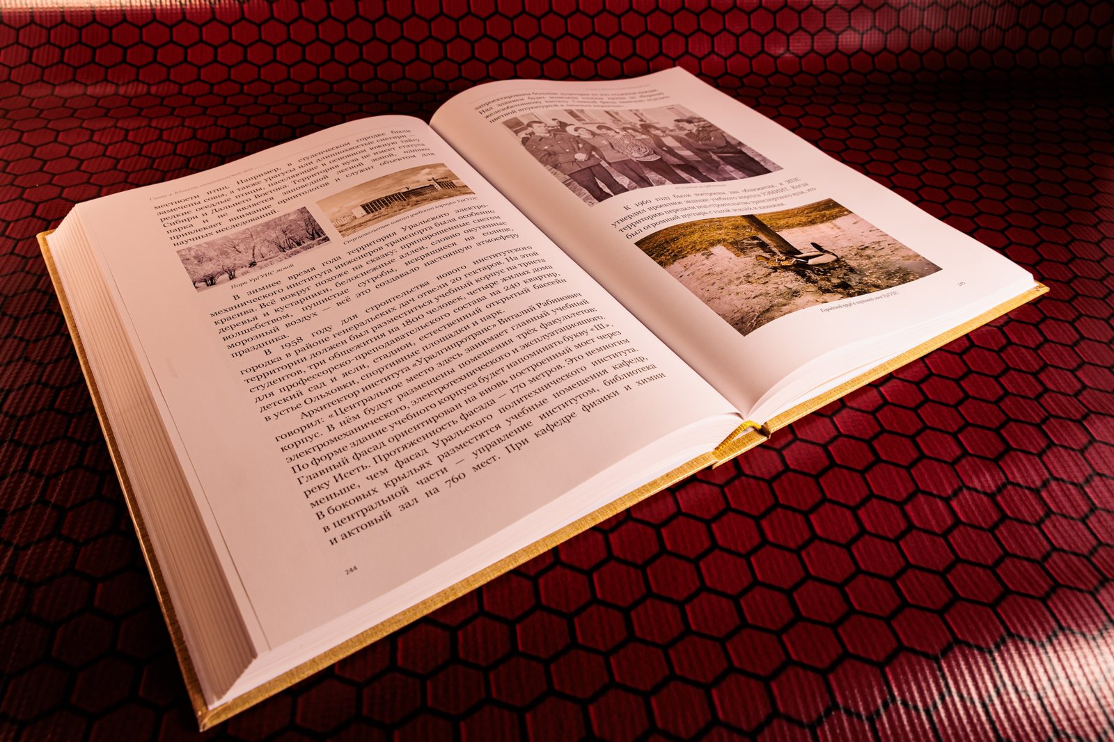 Семейная книга воспоминаний в твёрдом переплёте с обложкой цвета льна и портретом